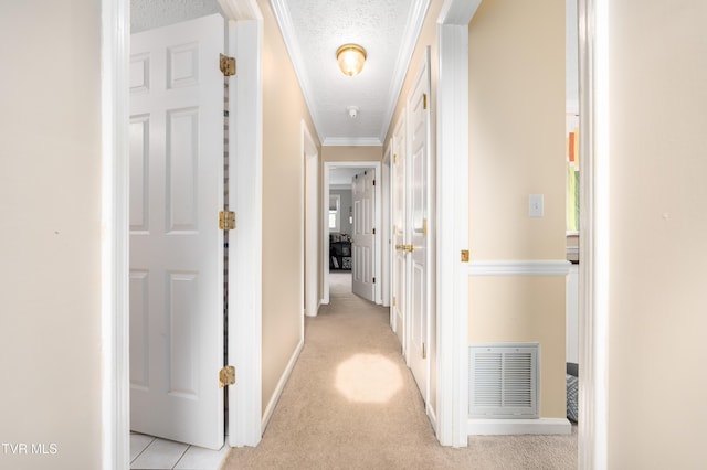 245 Highland Hills Dr, Gray, TN 37615 - hall with a textured ceiling and light carpet