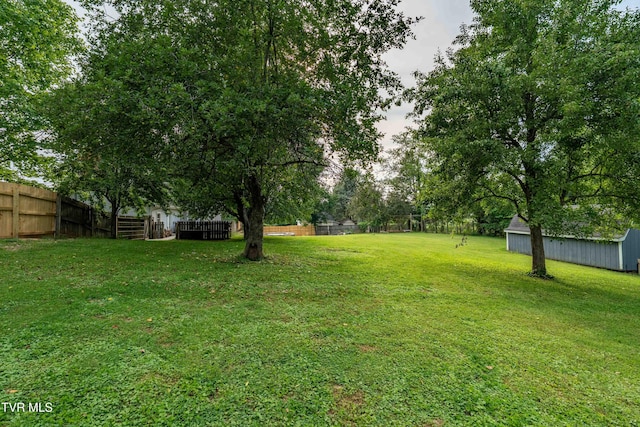 245 Highland Hills Dr, Gray, TN 37615 - view of yard with an outbuilding