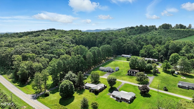 134 Richmond Hts, Jonesville, VA 24263 - bird's eye view of a heavily wooded area