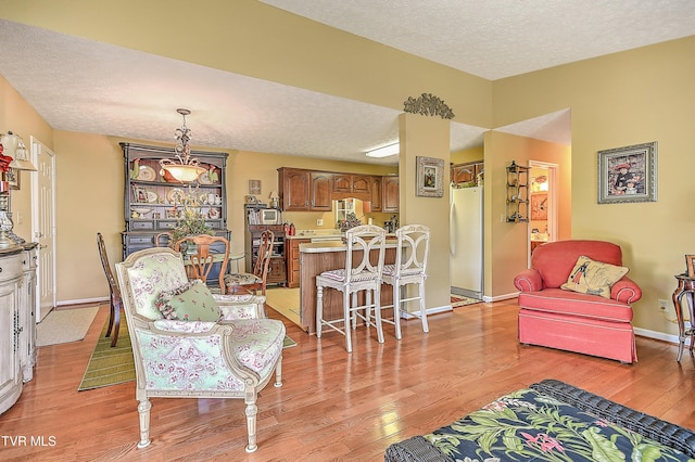713 Teasel Dr Unit 0, Kingsport, TN 37660 - living area featuring light wood-style flooring and a textured ceiling