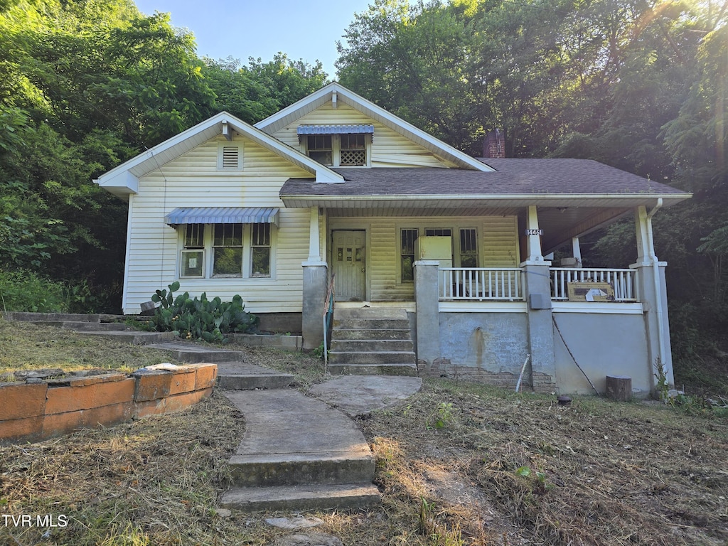 14461 Bristol Hwy, Bristol, VA 24202 - bungalow-style house featuring a porch and roof with shingles