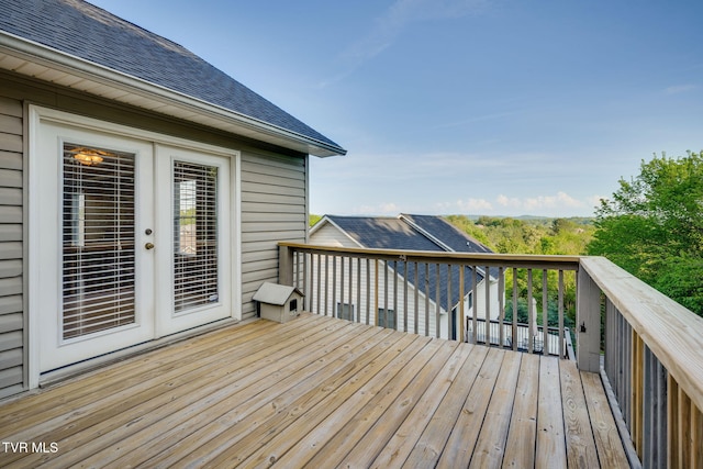 241 Stone Edge Cir, Kingsport, TN 37660 - wooden terrace featuring french doors