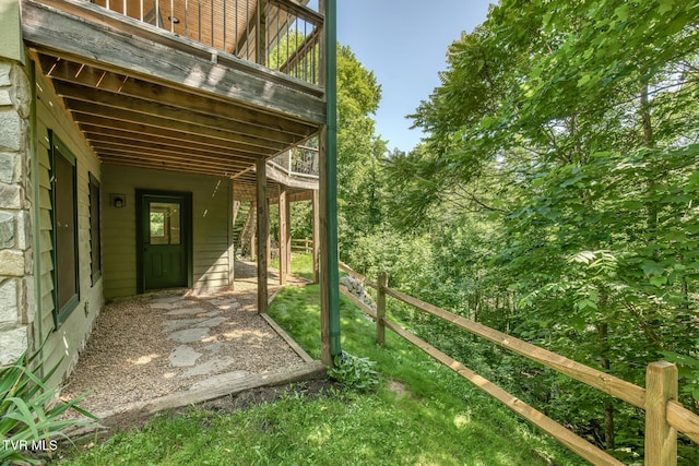 410 Eagle Ridge Rd, Roan Mountain, TN 37687 - view of patio / terrace featuring a deck