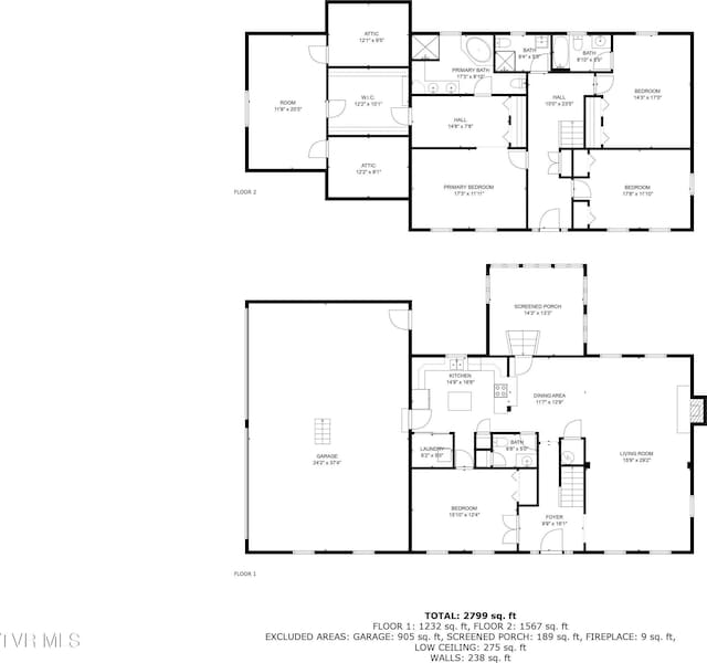 6054 Old Jonesboro Rd, Bristol, TN 37620 - view of room layout