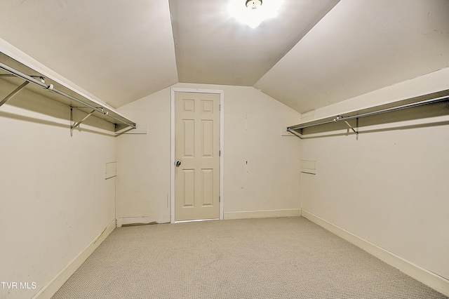 6054 Old Jonesboro Rd, Bristol, TN 37620 - walk in closet featuring light colored carpet and lofted ceiling