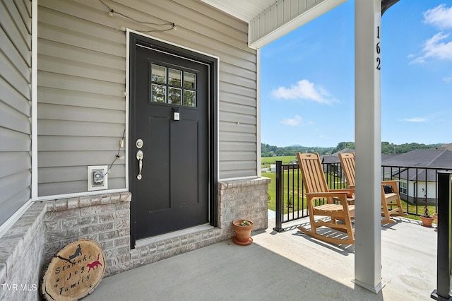 162 Bob Ford Rd, Jonesborough, TN 37659 - doorway to property with covered porch and stone siding