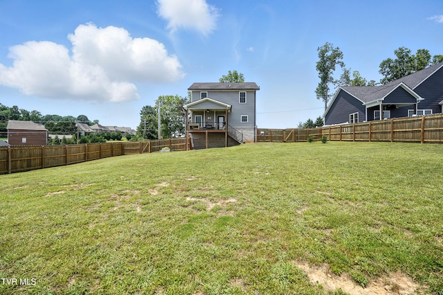 162 Bob Ford Rd, Jonesborough, TN 37659 - rear view of house with a fenced backyard and stairs