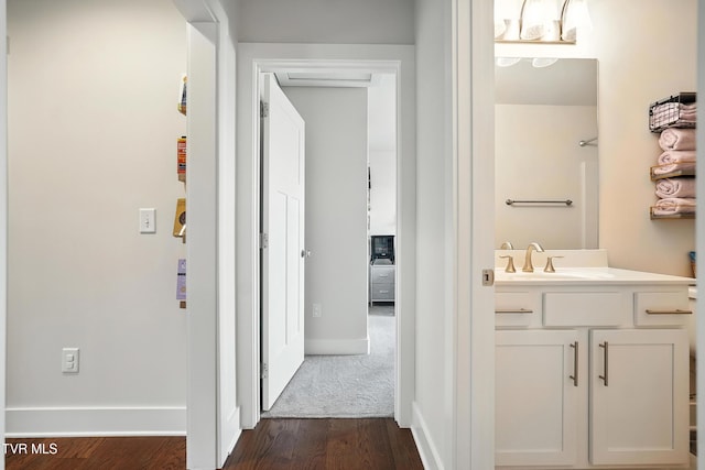 162 Bob Ford Rd, Jonesborough, TN 37659 - corridor with dark wood finished floors