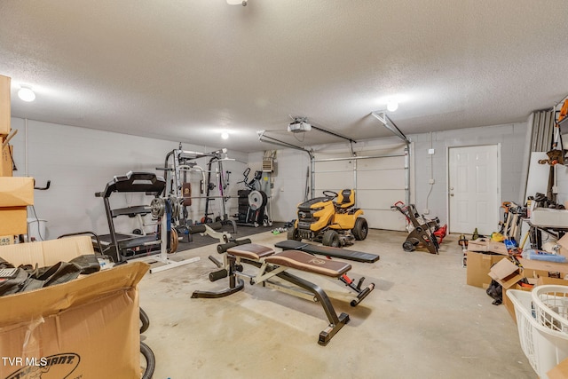19275 Wyndale Rd, Abingdon, VA 24210 - garage featuring concrete block wall and a garage door opener