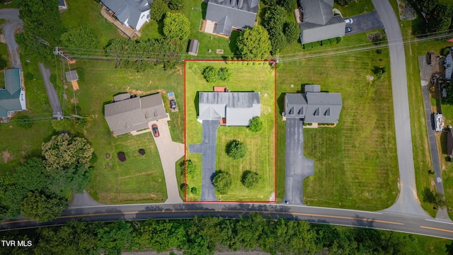 19275 Wyndale Rd, Abingdon, VA 24210 - aerial perspective of suburban area featuring property boundaries highlighted