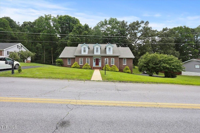 377 Overlook Dr, Blountville, TN 37617 - cape cod-style house with brick siding and a front yard