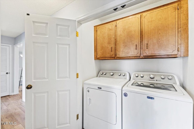 377 Overlook Dr, Blountville, TN 37617 - washroom featuring cabinet space, independent washer and dryer, and light wood-style flooring