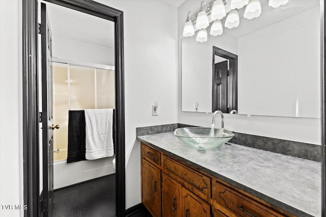 377 Overlook Dr, Blountville, TN 37617 - full bath with vanity and wood finished floors