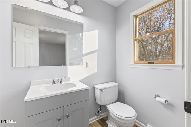 377 Overlook Dr, Blountville, TN 37617 - half bath with vanity and wood finished floors