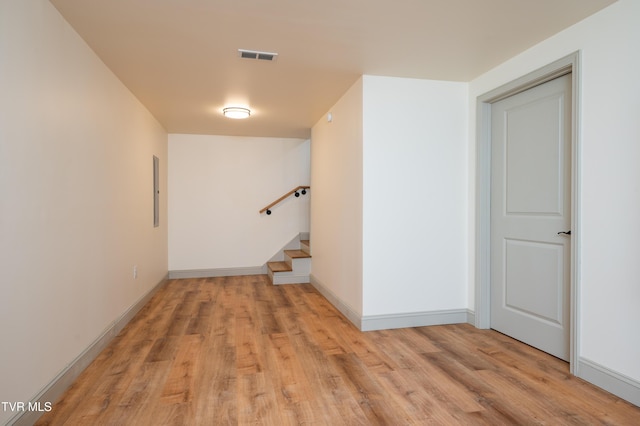 101 Ridgewood Dr, Bristol, TN 37620 - hall with light wood-style flooring and stairway