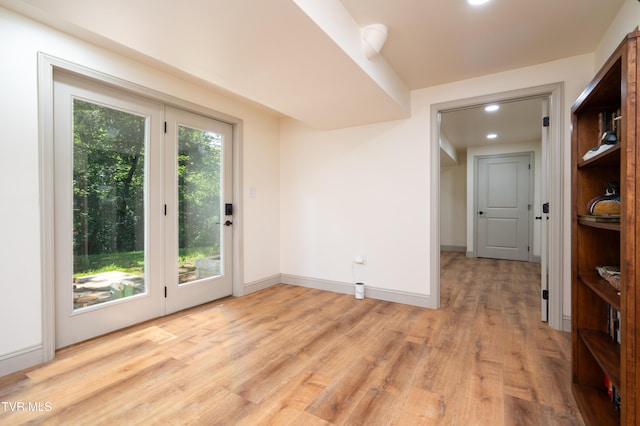 101 Ridgewood Dr, Bristol, TN 37620 - empty room with light wood-type flooring and recessed lighting