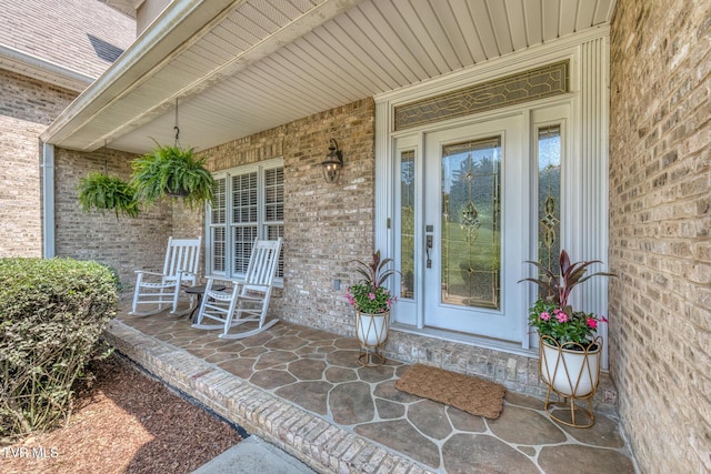 3 Chestnut Ridge Ct, Jonesborough, TN 37659 - view of exterior entry with covered porch and brick siding