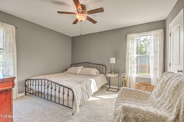 517 W Glade St, Glade Spring, VA 24340 - carpeted bedroom with baseboards and a ceiling fan