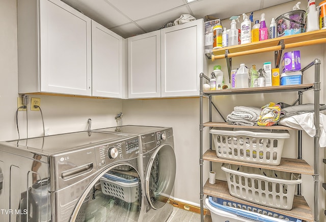 22643 Twin Oaks Rd, Abingdon, VA 24211 - washroom featuring cabinet space and washing machine and clothes dryer