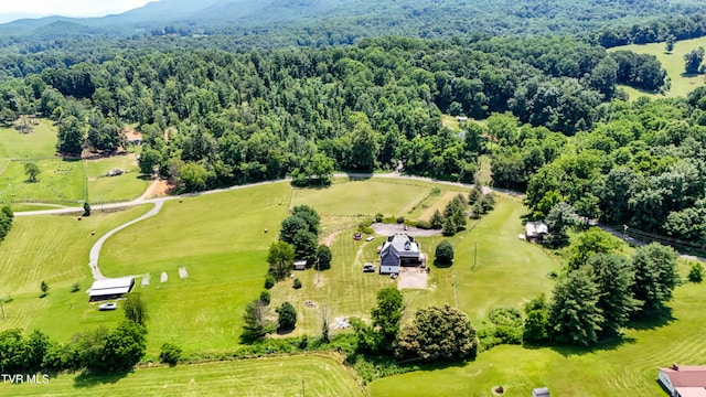 22643 Twin Oaks Rd, Abingdon, VA 24211 - aerial view of a forest and a mountain backdrop
