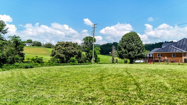 22643 Twin Oaks Rd, Abingdon, VA 24211 - view of green lawn with a deck