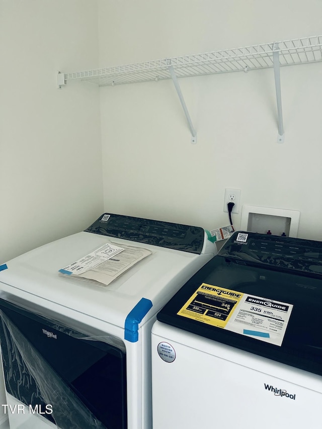 1461 Gress Mag Mtn, Kingsport, TN 37660 - laundry room with washing machine and clothes dryer