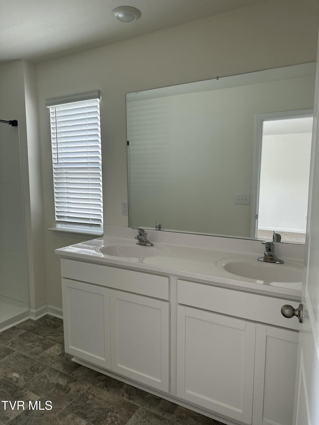 1461 Gress Mag Mtn, Kingsport, TN 37660 - full bath featuring double vanity and stone finish flooring
