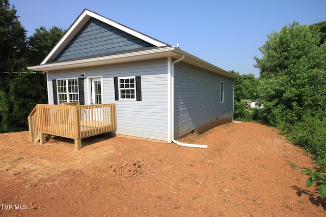 1524 Brown Ave, Jefferson City, TN 37760 - view of side of home with a deck and crawl space