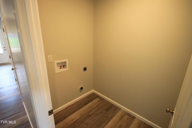 1524 Brown Ave, Jefferson City, TN 37760 - laundry area with hookup for an electric dryer, washer hookup, and dark wood finished floors