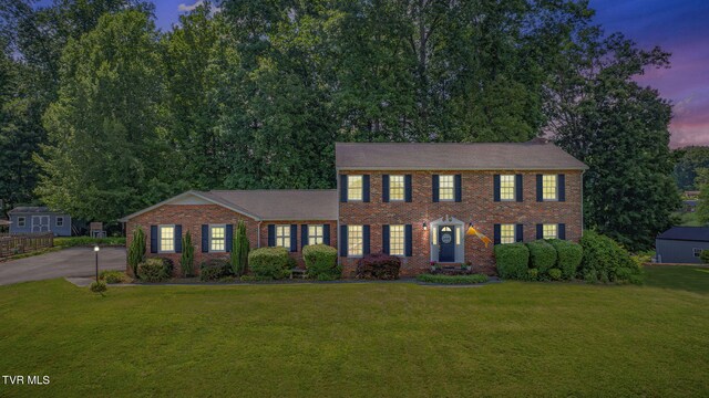 5116 Waterford Dr, Kingsport, TN 37664 - colonial inspired home with brick siding and a yard