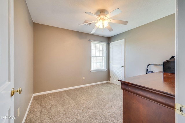 5116 Waterford Dr, Kingsport, TN 37664 - home office featuring light colored carpet and ceiling fan