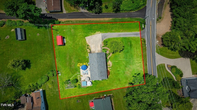 1049 Cooks Valley Rd, Kingsport, TN 37664 - aerial overview of property's location with property parcel outlined