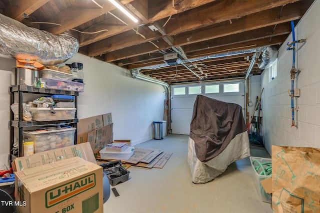 210 Anderson Rd, Johnson City, TN 37601 - garage with a garage door opener and concrete block wall