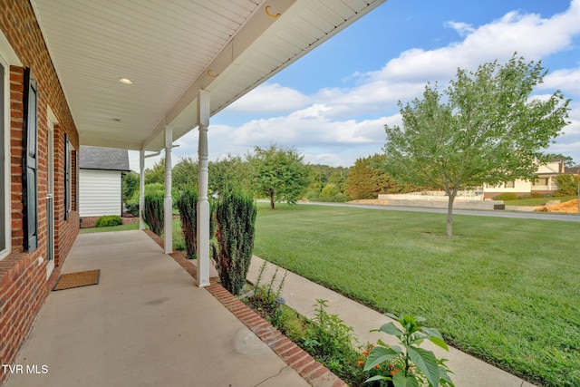 114 Wiltshire Dr, Gray, TN 37615 - porch with a lawn