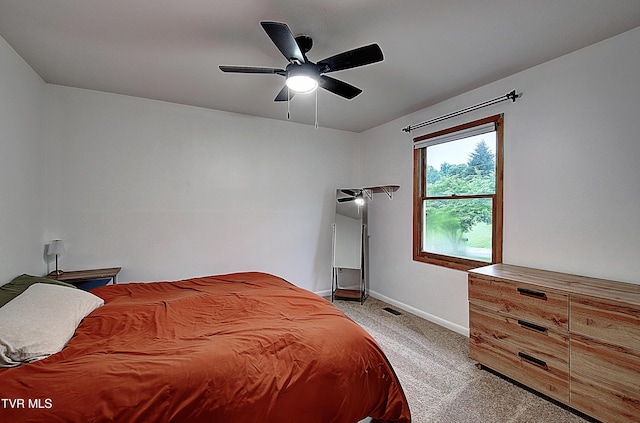 220 Tallman Dr, Blountville, TN 37617 - bedroom featuring light carpet and a ceiling fan