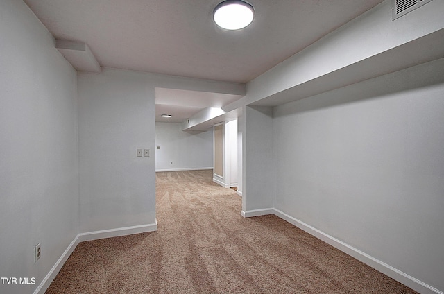 220 Tallman Dr, Blountville, TN 37617 - finished below grade area featuring carpet floors and baseboards
