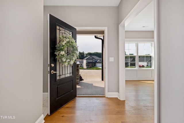 187 Tanners Cv, Johnson City, TN 37615 - entrance foyer featuring wood-type flooring and baseboards