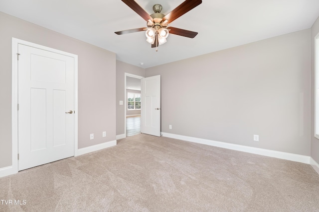 187 Tanners Cv, Johnson City, TN 37615 - unfurnished bedroom featuring light carpet and a ceiling fan