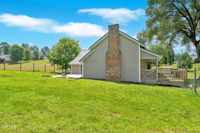 104 Kincheloe Rd, Fall Branch, TN 37656 - back of property featuring a chimney and a metal roof