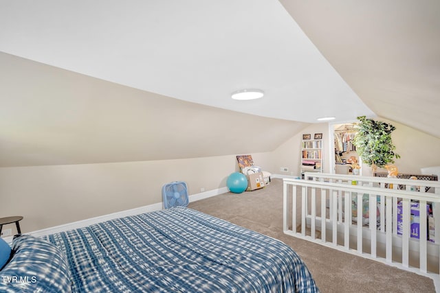104 Kincheloe Rd, Fall Branch, TN 37656 - carpeted bedroom featuring lofted ceiling and baseboards