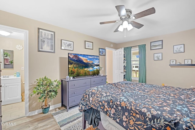 104 Kincheloe Rd, Fall Branch, TN 37656 - bedroom featuring light wood finished floors and ceiling fan