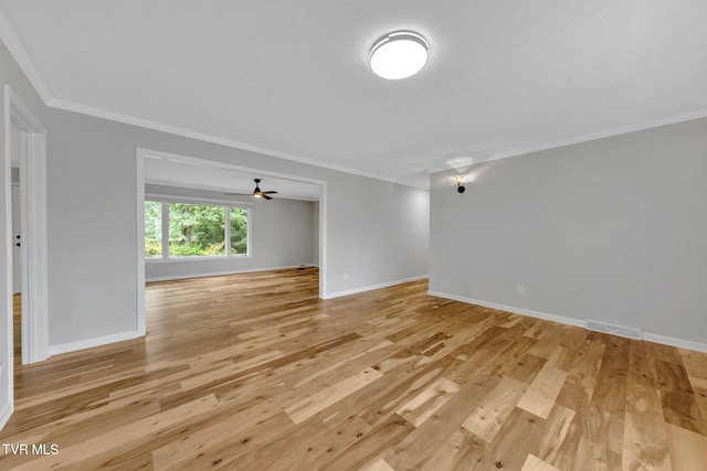 700 Sharon Dr, Johnson City, TN 37604 - unfurnished room with crown molding and light wood-style floors