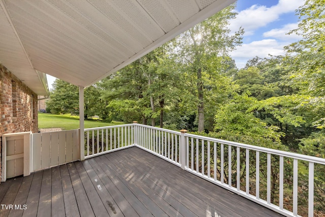 700 Sharon Dr, Johnson City, TN 37604 - view of wooden terrace
