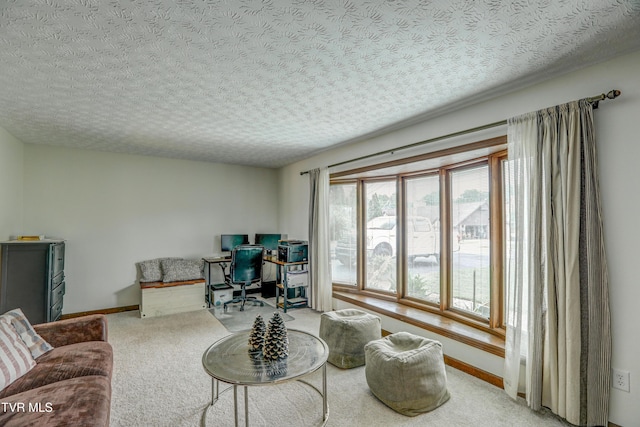 400 Heatherview Ct, Kingsport, TN 37663 - carpeted office space featuring baseboards and a textured ceiling