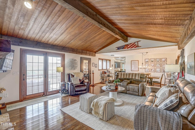 400 Heatherview Ct, Kingsport, TN 37663 - living room with wood ceiling and hardwood / wood-style flooring
