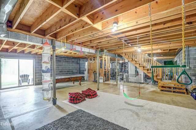 400 Heatherview Ct, Kingsport, TN 37663 - basement with stairs