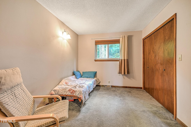 190 Sycamore Cir, Jonesborough, TN 37659 - bedroom featuring a textured ceiling, carpet, and a closet
