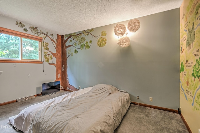 190 Sycamore Cir, Jonesborough, TN 37659 - bedroom featuring carpet floors and a textured ceiling