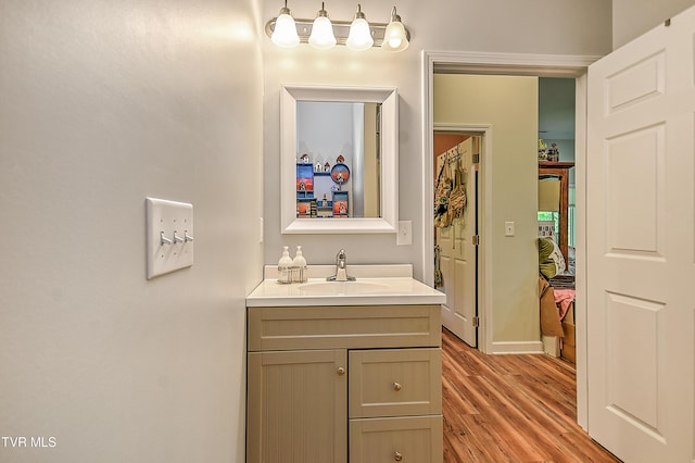 190 Sycamore Cir, Jonesborough, TN 37659 - bathroom with wood finished floors and vanity
