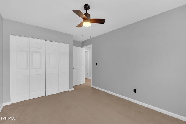 46 Taylor Ridge Ct, Johnson City, TN 37601 - unfurnished bedroom with carpet flooring, a closet, and a ceiling fan